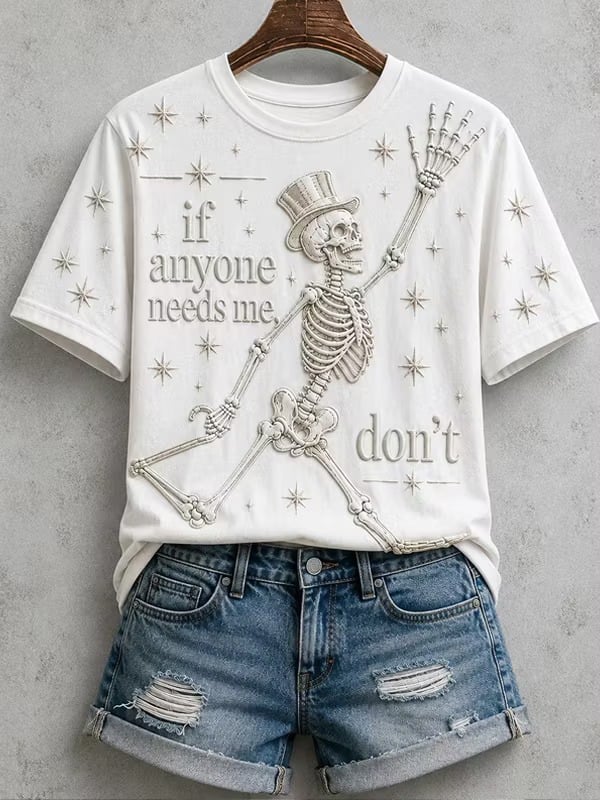 Women's Print Round Neck T-shirt