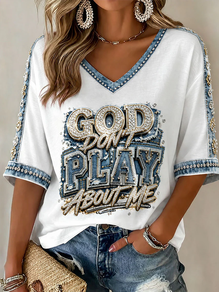 Women's Christian V-neck T-shirts