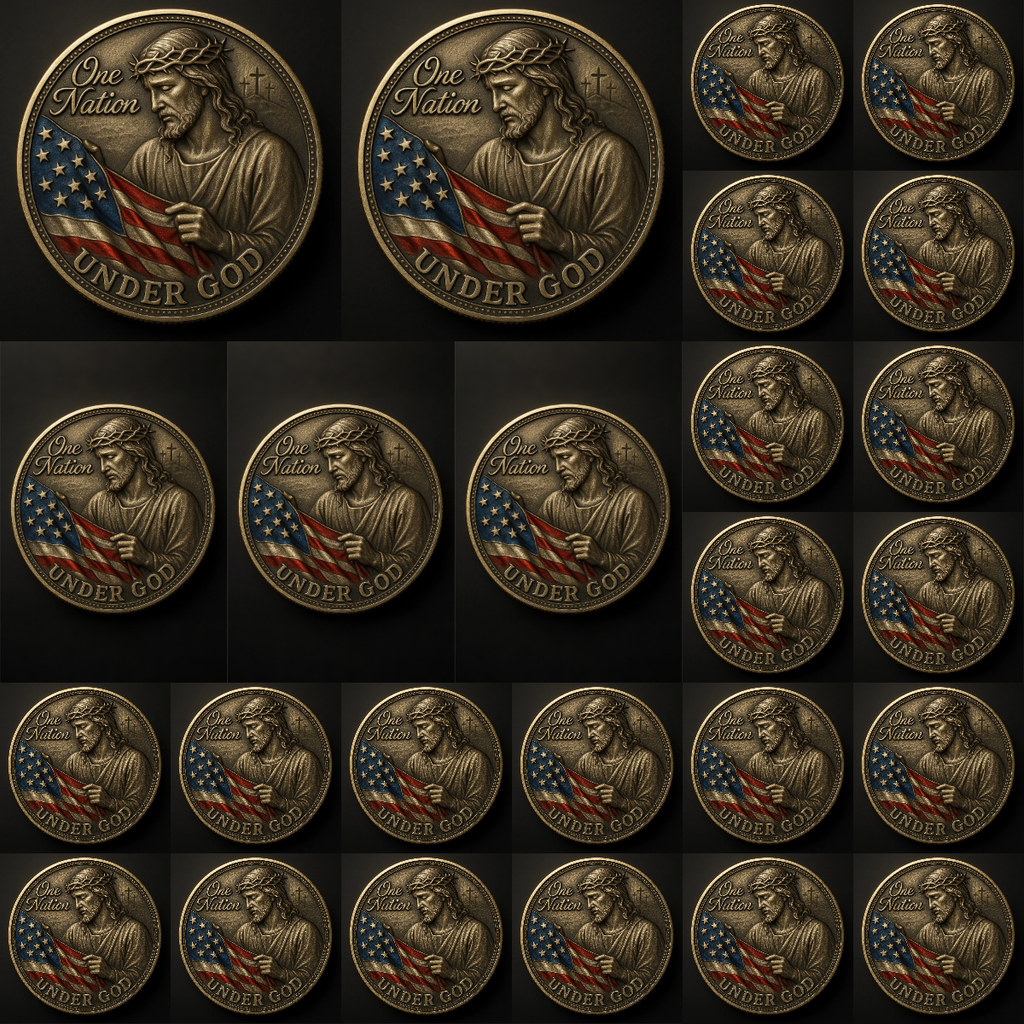 ✝️ “One Nation Under God” – Faith & Freedom Commemorative Coin 🇺🇸