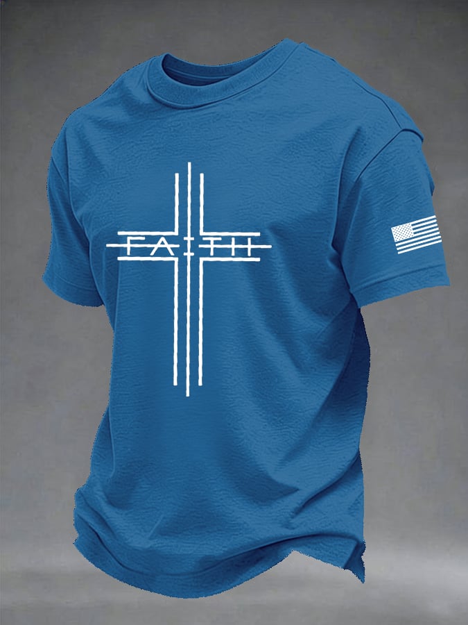 Men's Retro Print Short-Sleeve T-Shirt