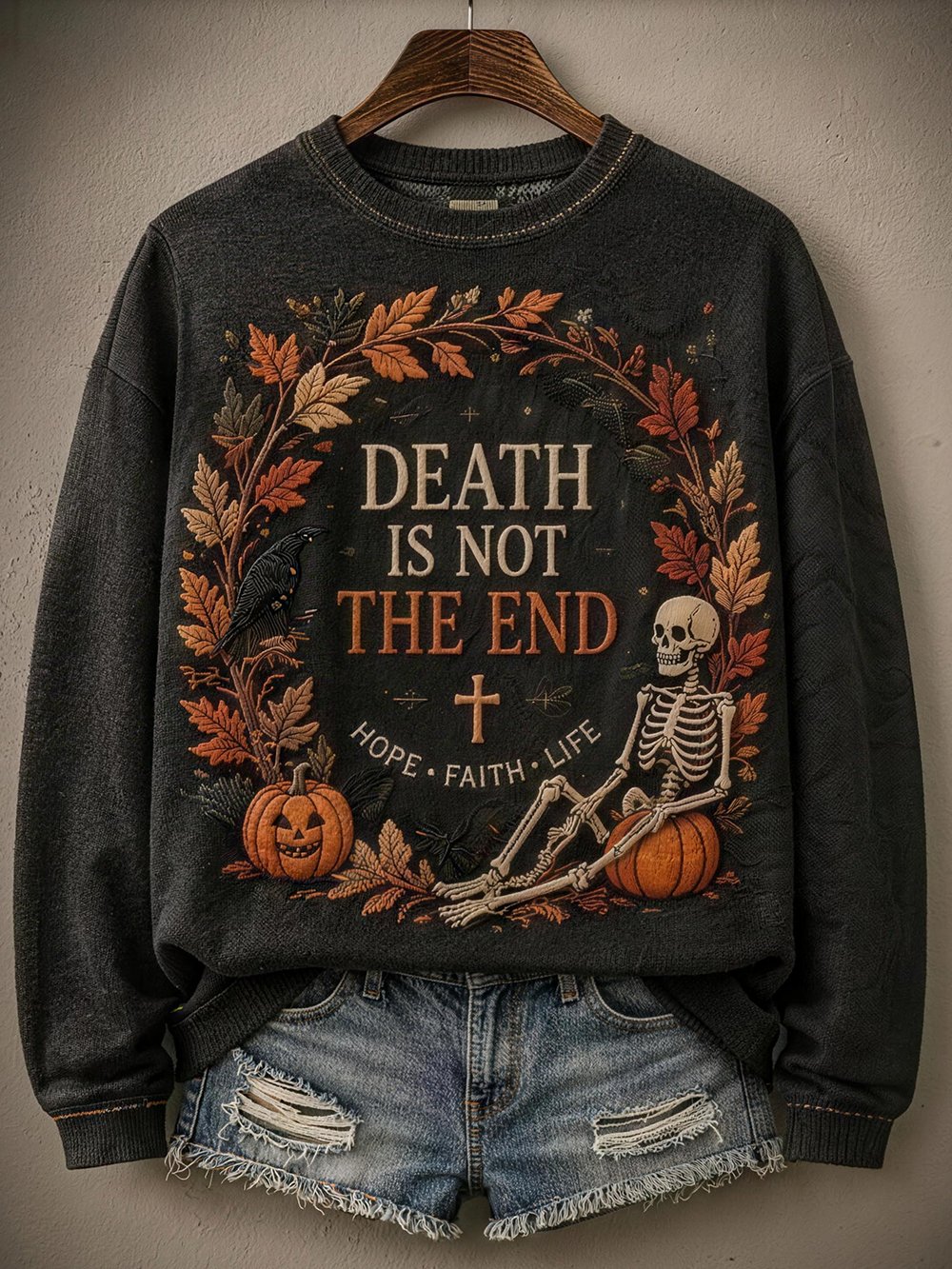 Women's Casual Halloween Print Sweatshirt