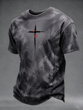 Men'S Faith Art Printed Round Neck T-Shirt
