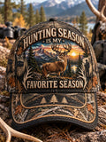 Vintage Hunting Culture Print Baseball Cap