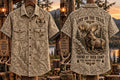 Men’s Vintage “LOST ON THE TRAIL FOUND AT DEER CAMP STILL CHASING BIG BUCKS” HuntingShort Sleeve Shirt