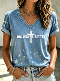 Women'S His Ways Are Better Print Printed T-Shirt