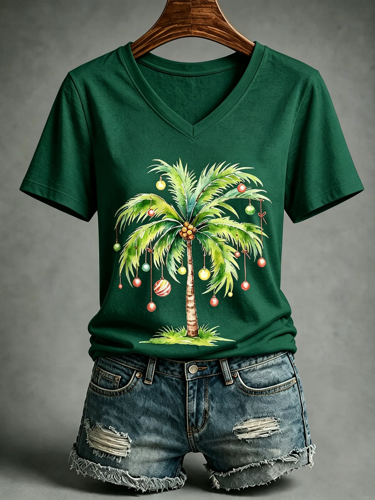 Women's Christmas Print T-Shirt