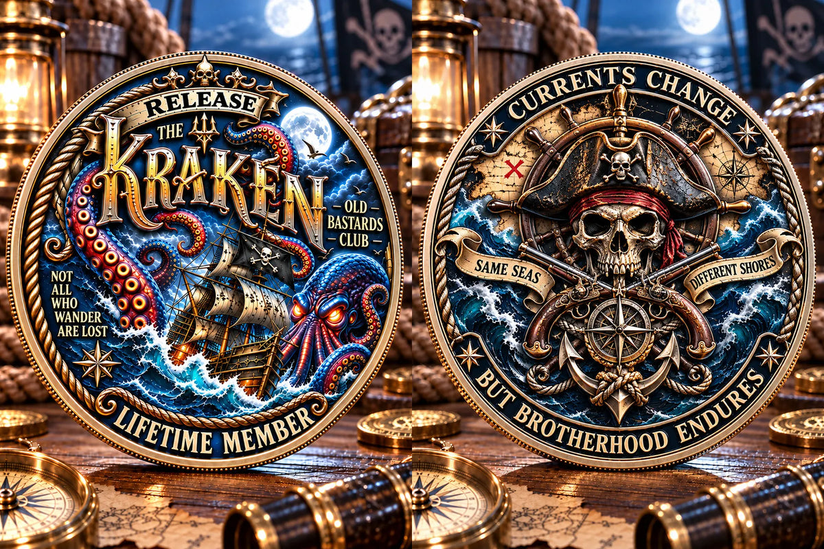 Release the Kraken Pirate Commemorative Medal