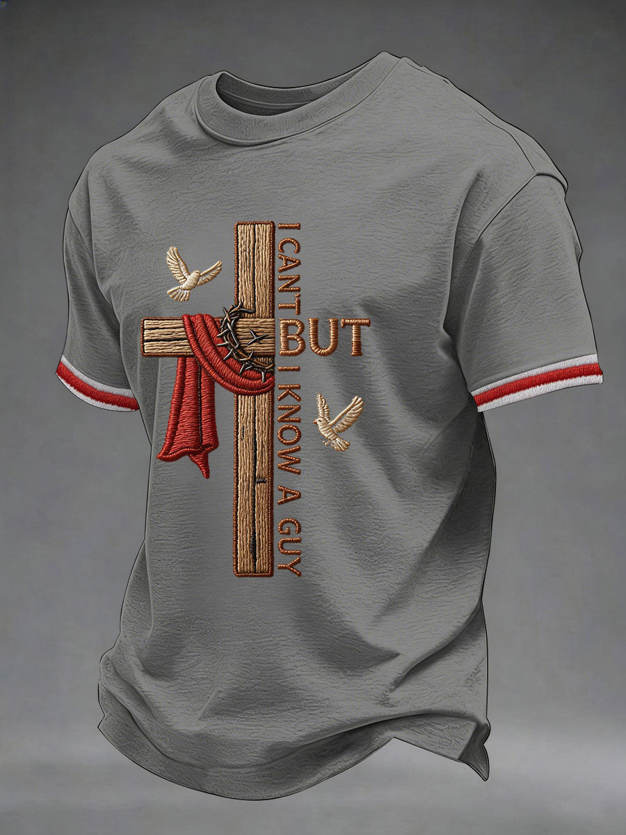 Men'S Faith Print Casual Top