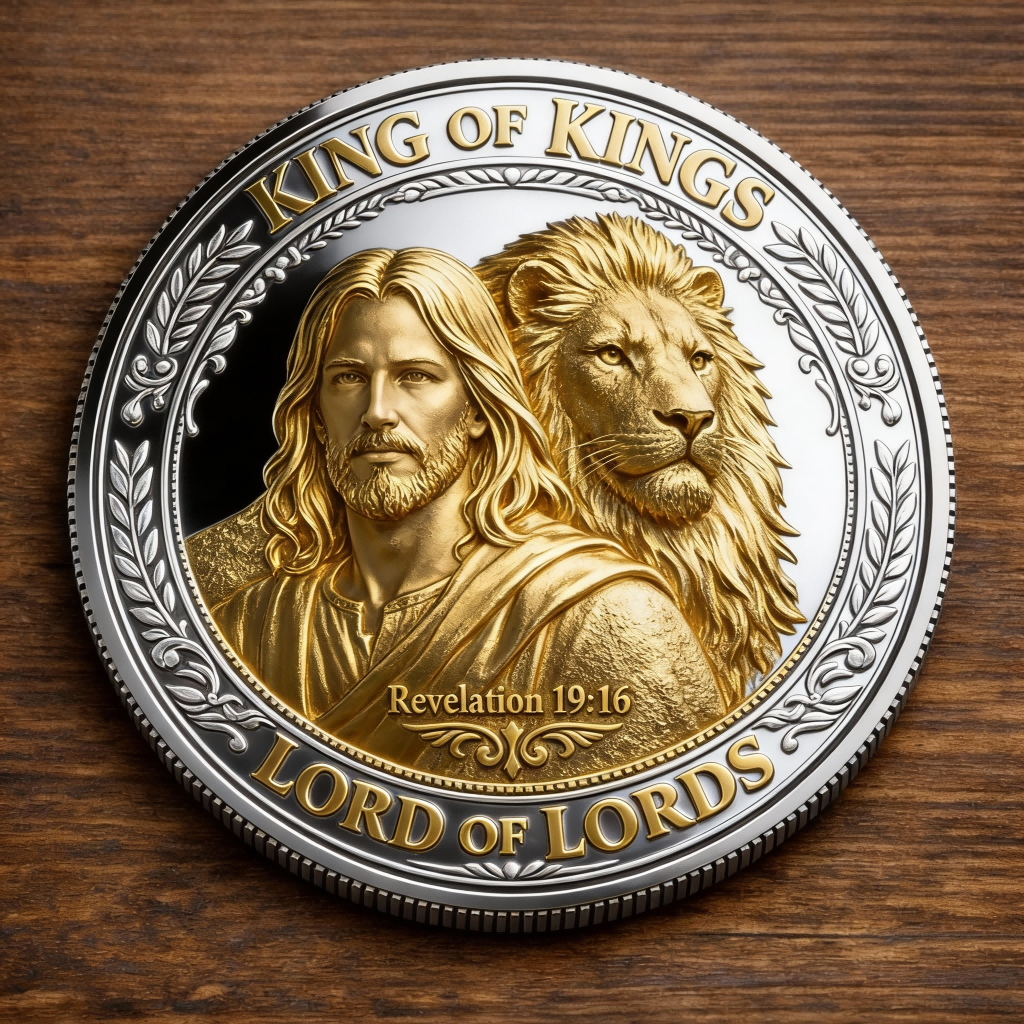 🏆Flash Sale 60% OFF -DELTA FORCE — ✝️ King of Kings – Lord of Lords Commemorative Coin