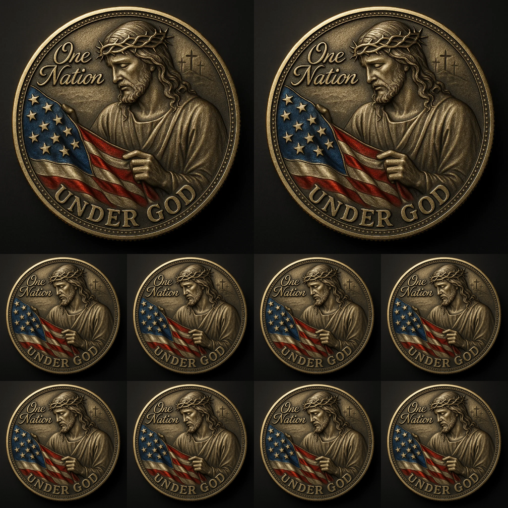 ✝️ “One Nation Under God” – Faith & Freedom Commemorative Coin 🇺🇸